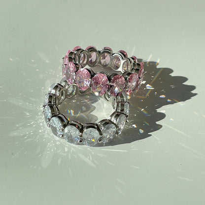 [Amore Jewels]Dainty Elongated Cushion Cut Tennis Ring