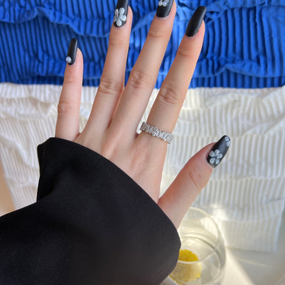 [Amore Jewels]Delicate Multi Shape Tennis Ring