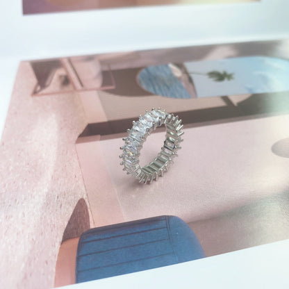 [Amore Jewels]Unique Colorful Radiant Cut RIng
