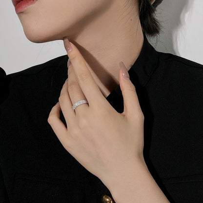 [Amore Jewels]Dainty Round Cut Tennis Ring