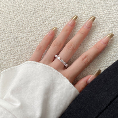 [Amore Jewels]Exquisite Pear Cut Tennis Ring