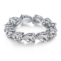 [Amore Jewels]Exquisite Pear Cut Tennis Ring