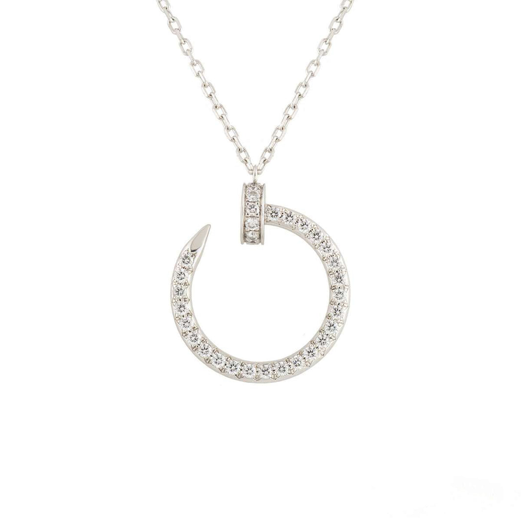 [Amore Jewels]JUSTE NECKLACE SILVER DIAMONDS