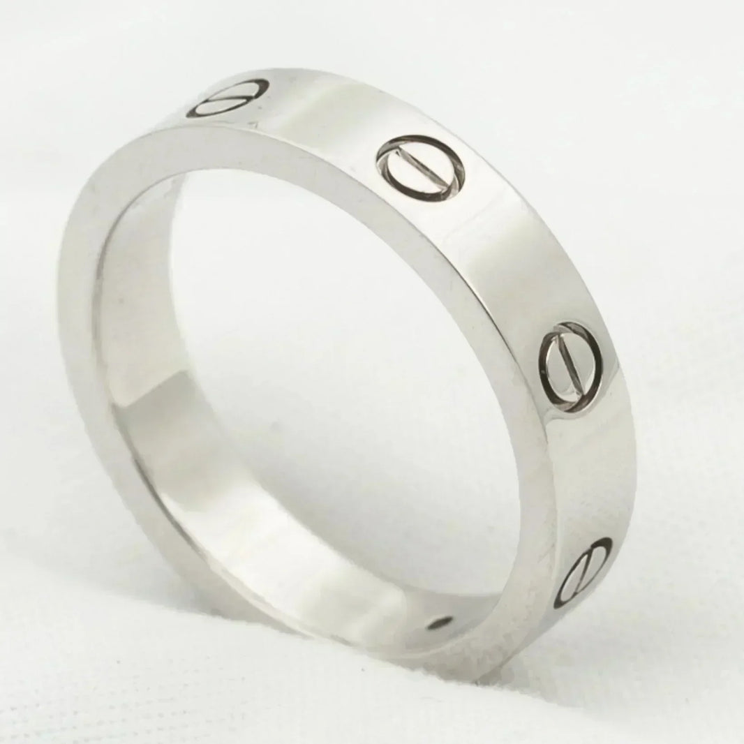 [Amore Jewels]LOVE RING 4MM 1 DIAMOND SILVER