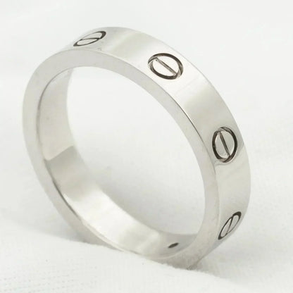 [Amore Jewels]LOVE RING 4MM 1 DIAMOND SILVER