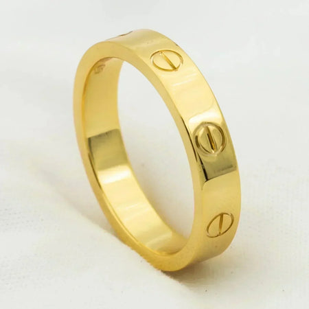 [Amore Jewels]LOVE RING 4MM 1 DIAMOND GOLD