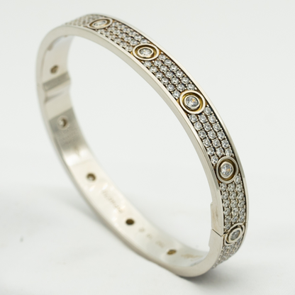 [Amore Jewels]LOVE BRACELET 6.1MM DIAMOND-PAVED 10 BIG DIAMONDS