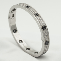 [Amore Jewels]LOVE BRACELET 6.1MM DIAMOND-PAVED CERAMIC