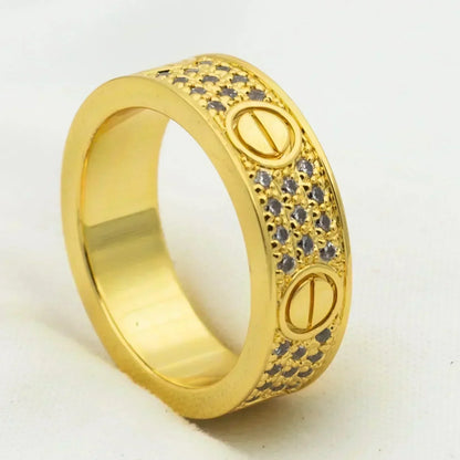 [Amore Jewels]LOVE RING 5.5MM DIAMONDS PAVED
