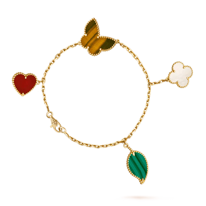 [Amore Jewels]LUCKY SPRING 5 MOTIF GOLD BRACELET