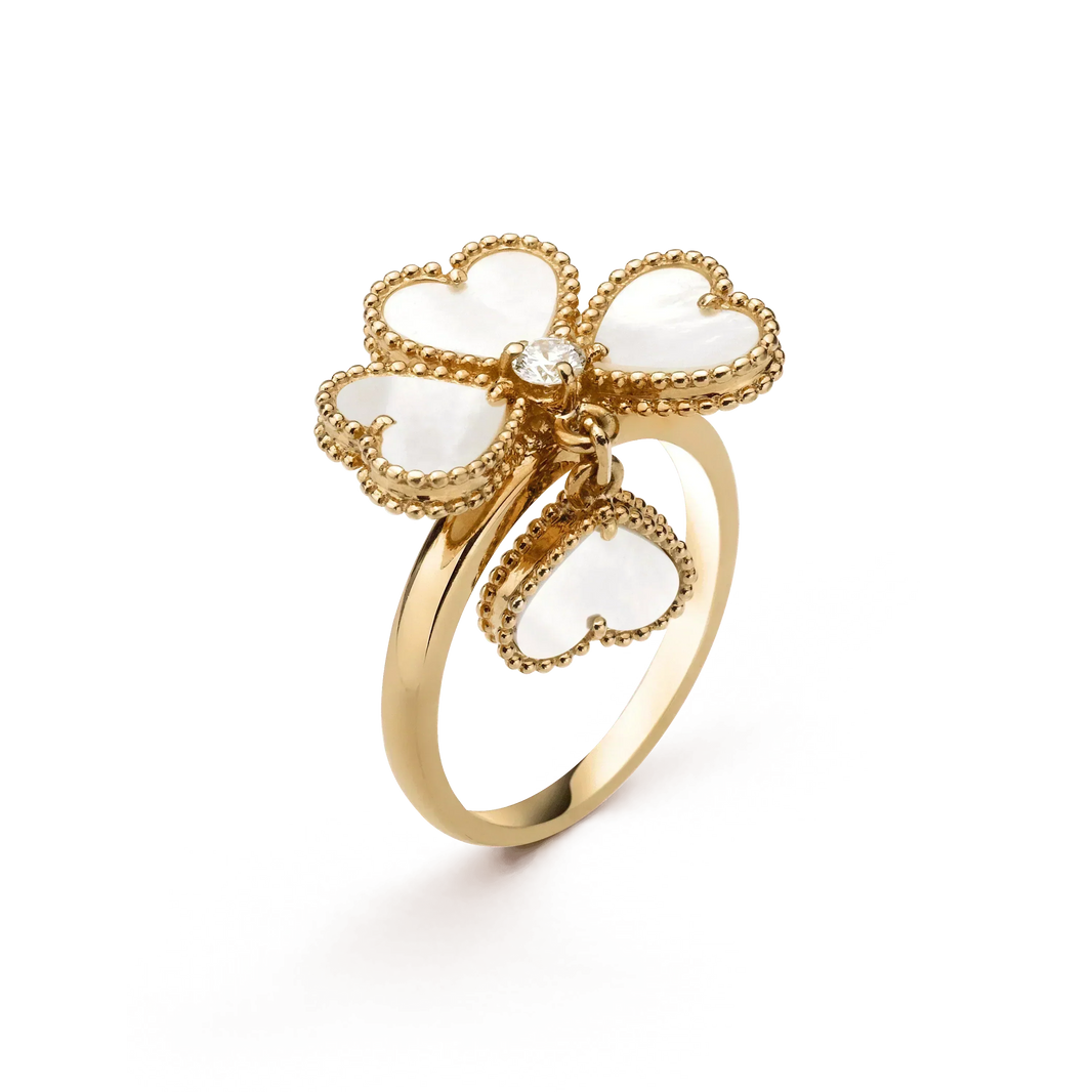 [Amore Jewels]SWEET CLOVER WHITE MOP RING