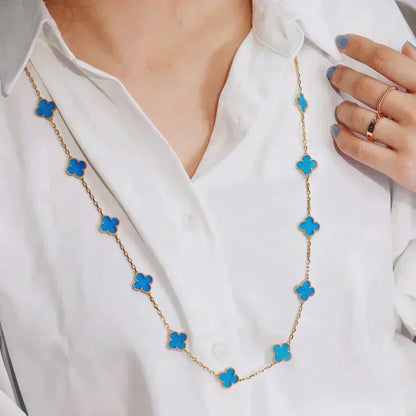 [Amore Jewels]CLOVER 20 MOTIFS TURQUOISE GOLD