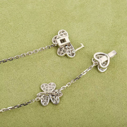 [Amore Jewels]FRIVOLE SILVER 9 FLOWERS NECKLACE