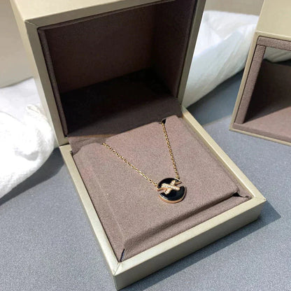 [Amore Jewels]JEUX DE ROSE GOLD DIAMOND NECKLACE