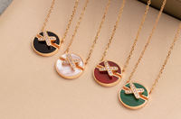 [Amore Jewels]JEUX DE PINK GOLD DIAMOND NECKLACE