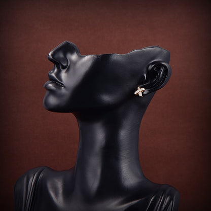 [Amore Jewels]JEUX DE GOLD DIAMOND EARRINGS