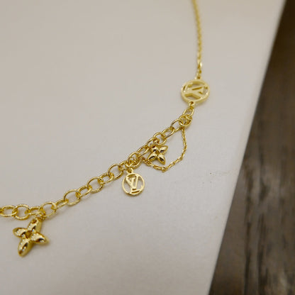[Amore Jewels]BLOOMING SUPPLE NECKLACE BRASS