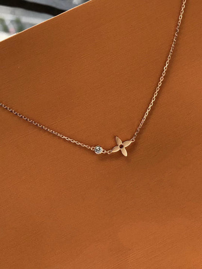[Amore Jewels]BLOSSOM PENDANT PINK GOLD AND DIAMOND