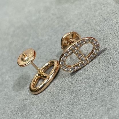 [Amore Jewels]HM FULL DIAMOND PIG NOSE STUD EARRINGS