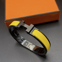 [Amore Jewels]CLIC HM SO BLACK YELLOW BRACELET