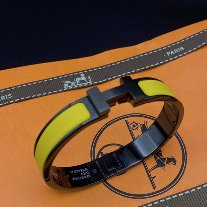 [Amore Jewels]CLIC HM SO BLACK YELLOW BRACELET