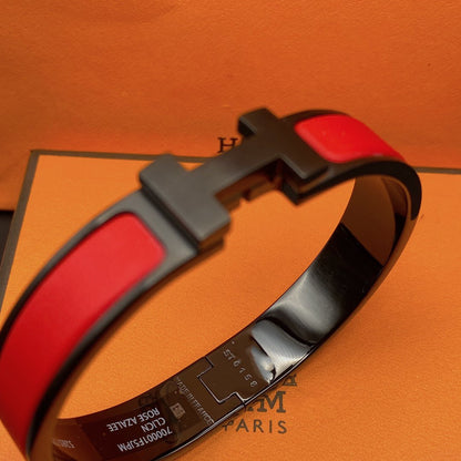 [Amore Jewels]CLIC HM SO BLACK RED BRACELET