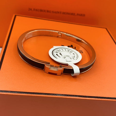 [Amore Jewels]CLASSIC HM CLIC BLACK 8MM ENAMEL BRACELET