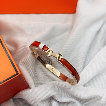 [Amore Jewels]CLASSIC HM CLIC RED 8MM ENAMEL BRACELET