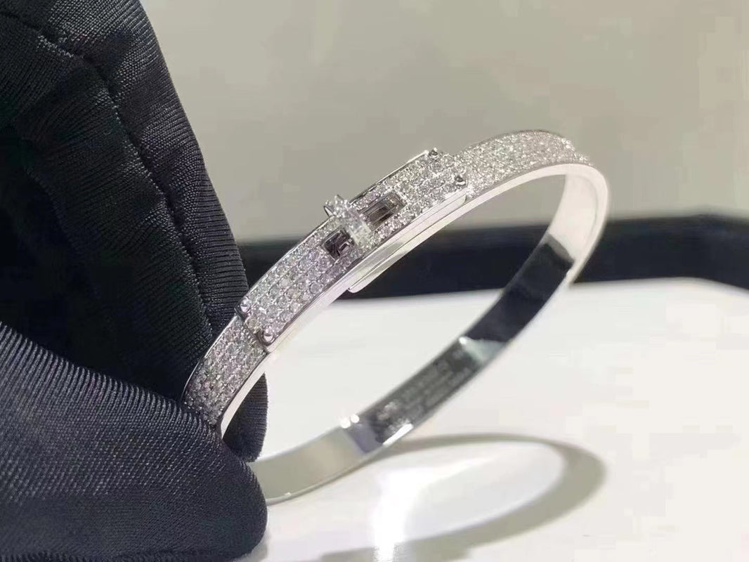 [Amore Jewels]HM KELLY BRACELET IN SILVER AND FULL PAVE DIAMOND