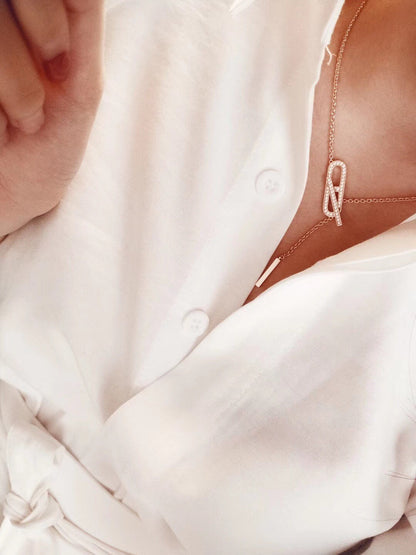 [Amore Jewels]HM FIRE PIG NOSE NECKLACE TRENDY STREET