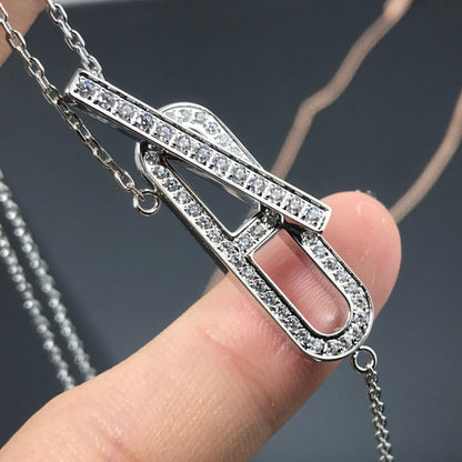 [Amore Jewels]HM NECKLACE PLATINUM ROSE GOLD DIAMOND