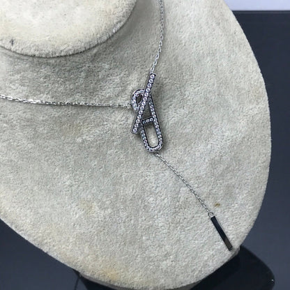 [Amore Jewels]HM NECKLACE PLATINUM ROSE GOLD DIAMOND