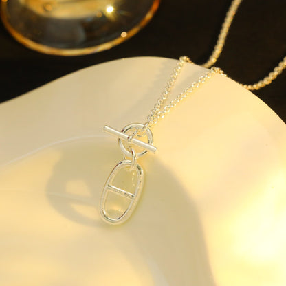 [Amore Jewels]HM CHAINE D'ANCRE PENDANT NECKLACE STERLING SILVER