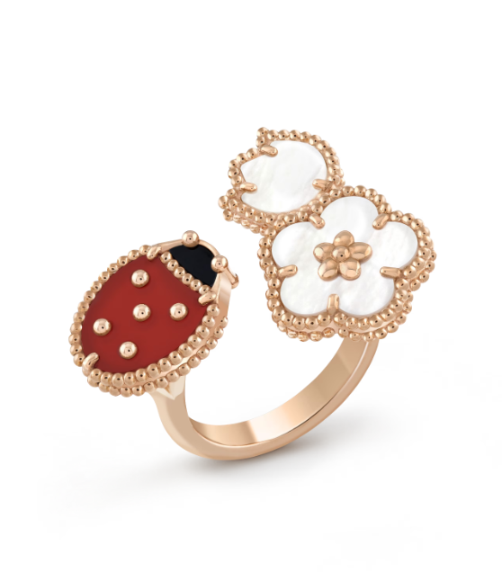 [Amore Jewels]LUCKY 3 MOTIF ROSE GOLD RING