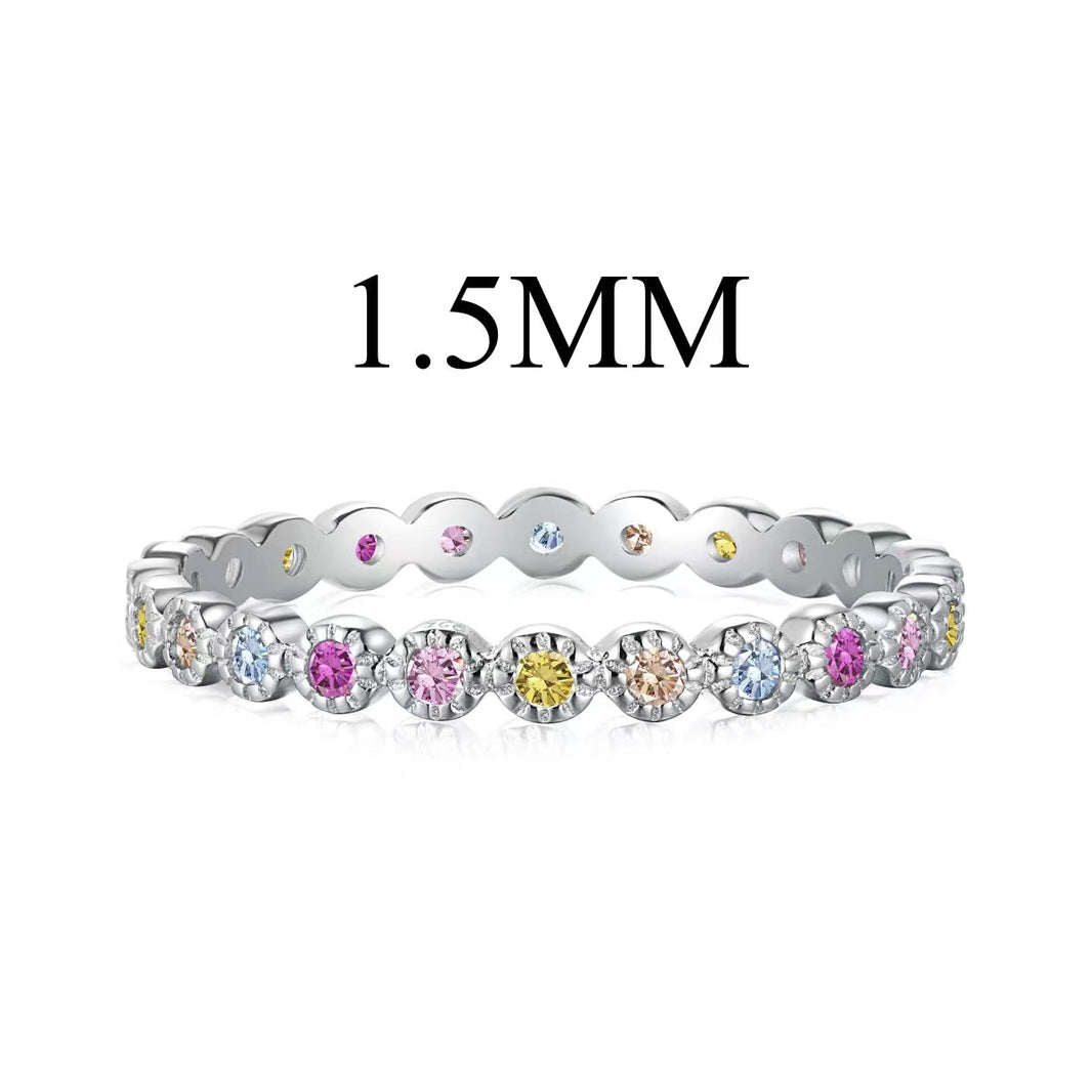 [Amore Jewels]Radiant Sparkling Round Cut Daily Ring