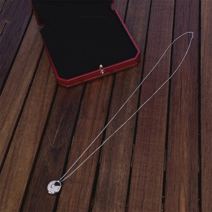 [Amore Jewels]AMULETTE SILVER FULL DIAMOND NECKLACE