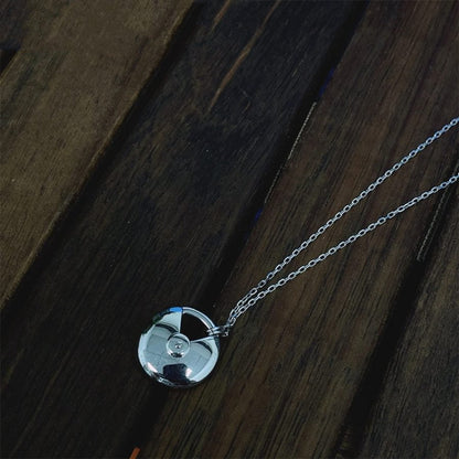 [Amore Jewels]AMULETTE SILVER FULL DIAMOND NECKLACE