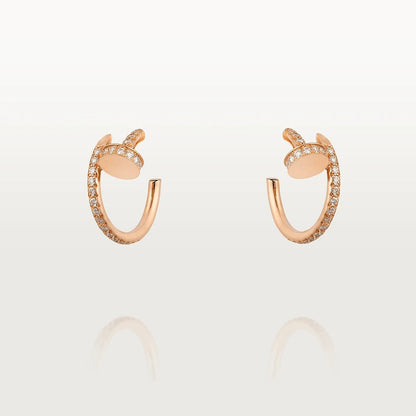 [Amore Jewels]JUSTE EARRINGS 12.75MM PINK GOLD DIAMOND