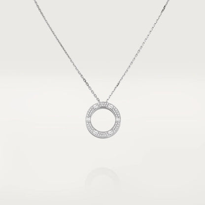 [Amore Jewels]LOVE NECKLACE ADJUSTABLE SILVER
