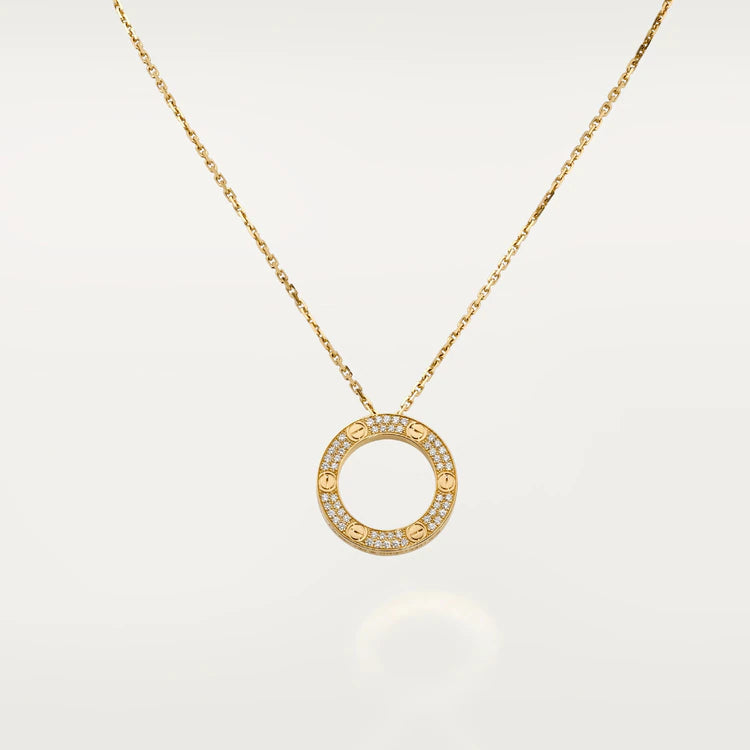 [Amore Jewels]LOVE NECKLACE ADJUSTABLE ROSE GOLD