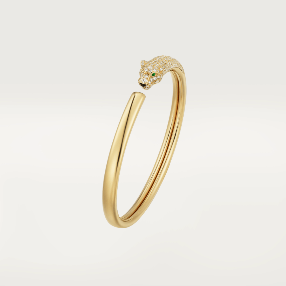 [Amore Jewels]PANTHERE GOLD DIAMOND OPEN BRACELET