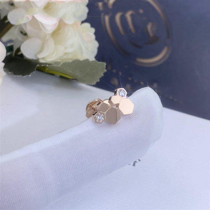 [Amore Jewels]BEE LOVE PINK GOLD DIAMOND EARRINGS