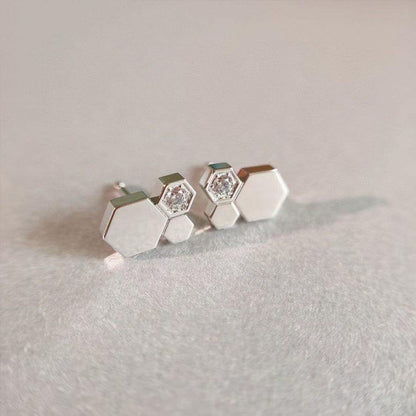 [Amore Jewels]BEE LOVE SILVER DIAMOND EARRINGS