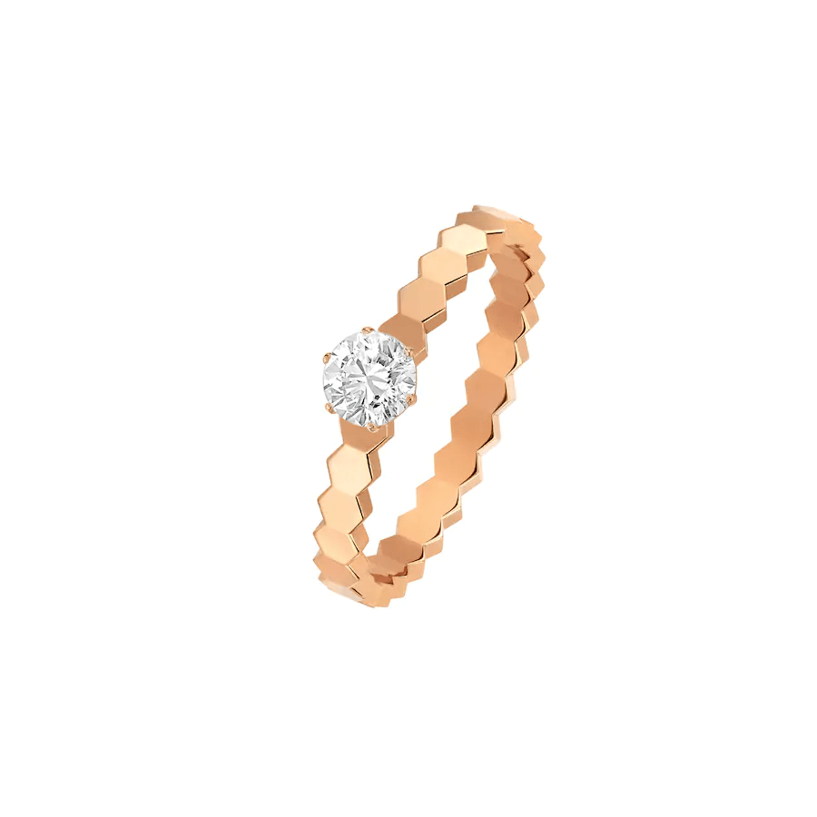 [Amore Jewels]BEE LOVE RING PINK GOLD 1 DIAMOND