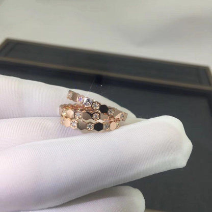 [Amore Jewels]BEE LOVE RING PINK GOLD DIAMOND