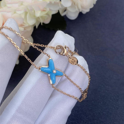 [Amore Jewels]JEUX BRACELET TURQUOISE PINK GOLD 1 DIAMOND
