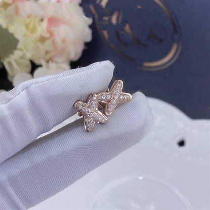 [Amore Jewels]JEUX DE PINK GOLD DIAMOND EARRINGS