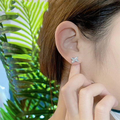 [Amore Jewels]JEUX DE SILVER DIAMOND EARRINGS