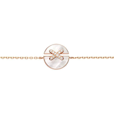 [Amore Jewels]JEUX DE BRACELET MOP PINK GOLD DIAMONDS