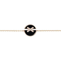 [Amore Jewels]JEUX DE BRACELET ONYX PINK GOLD DIAMOND